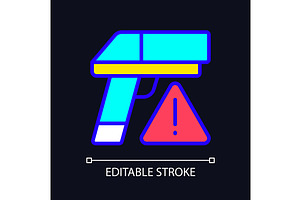 Small Arms Smuggling RGB Color Icon