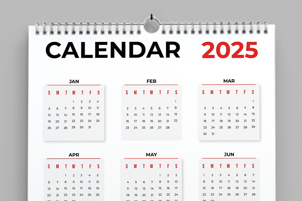 Calendar 2025, a Stationery Template by MightyDesign (Photo 3 of 7)