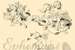 Fairy Children Photoshop Brush Trio