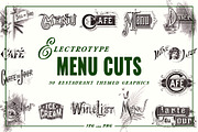 Electrotype Menu and Restaurant Cuts, an Animal Illustration by Blue Line Design (Thumbnail 1 of 3)