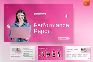 Performance Report, a Presentation Template by FIBRINOSÄ