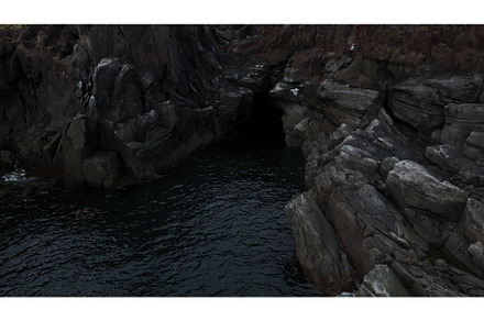 Epic scenery on the island cliff and, a Nature Photo by Media Whale Stock