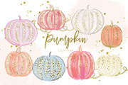 Pumpkin Clip Art, an Illustration by Sunflower Day Love (Thumbnail 1 of 3)