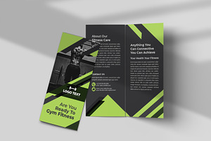 GYM Tri Fold Brochure Template