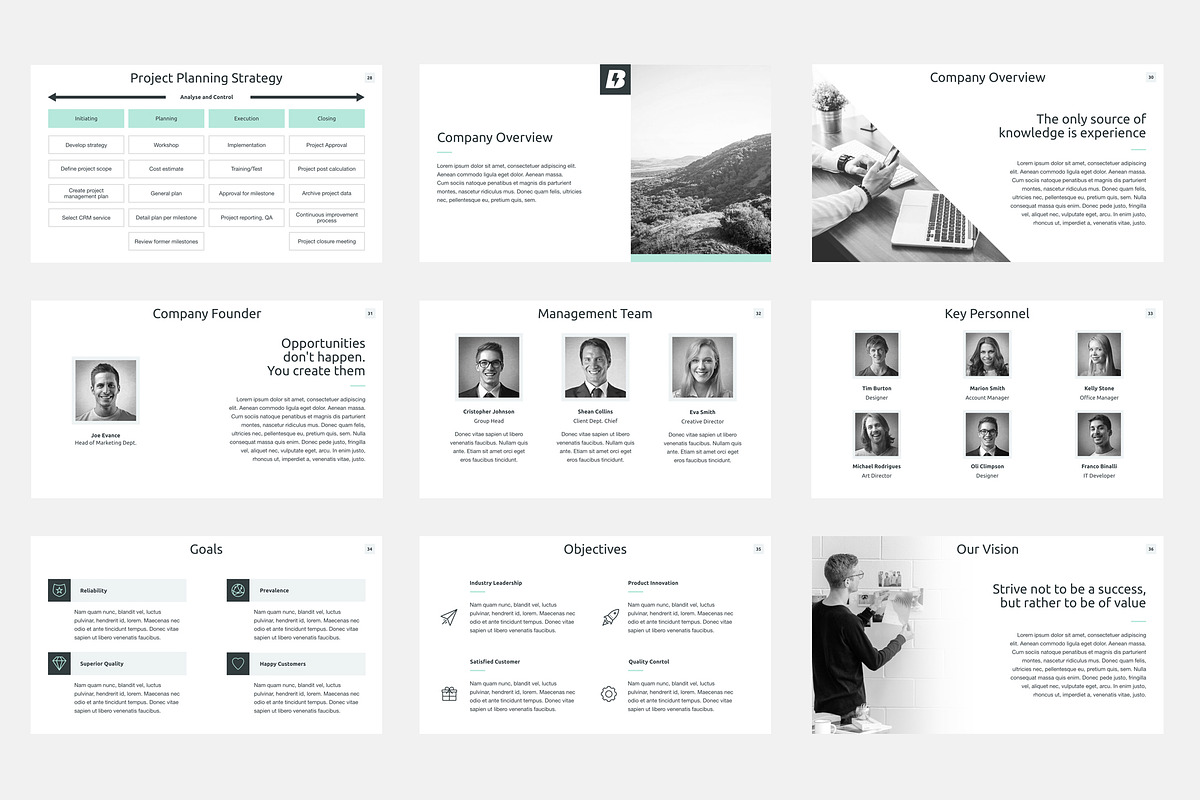 Extended Business Plan PowerPoint, a Presentation Template by JetzTemplates