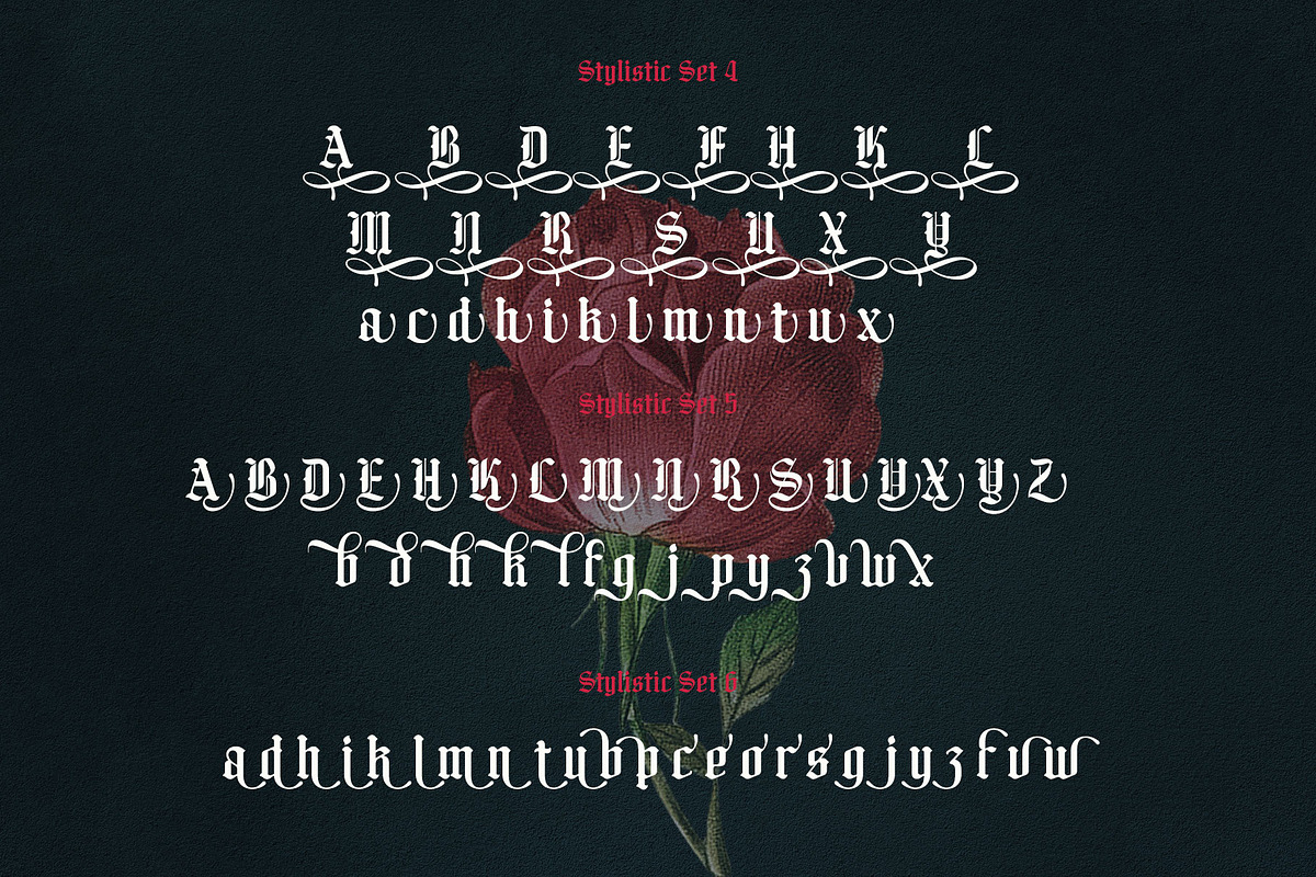 Boomsong Typeface, a Blackletter Font by alit design (Photo 11 of 16)