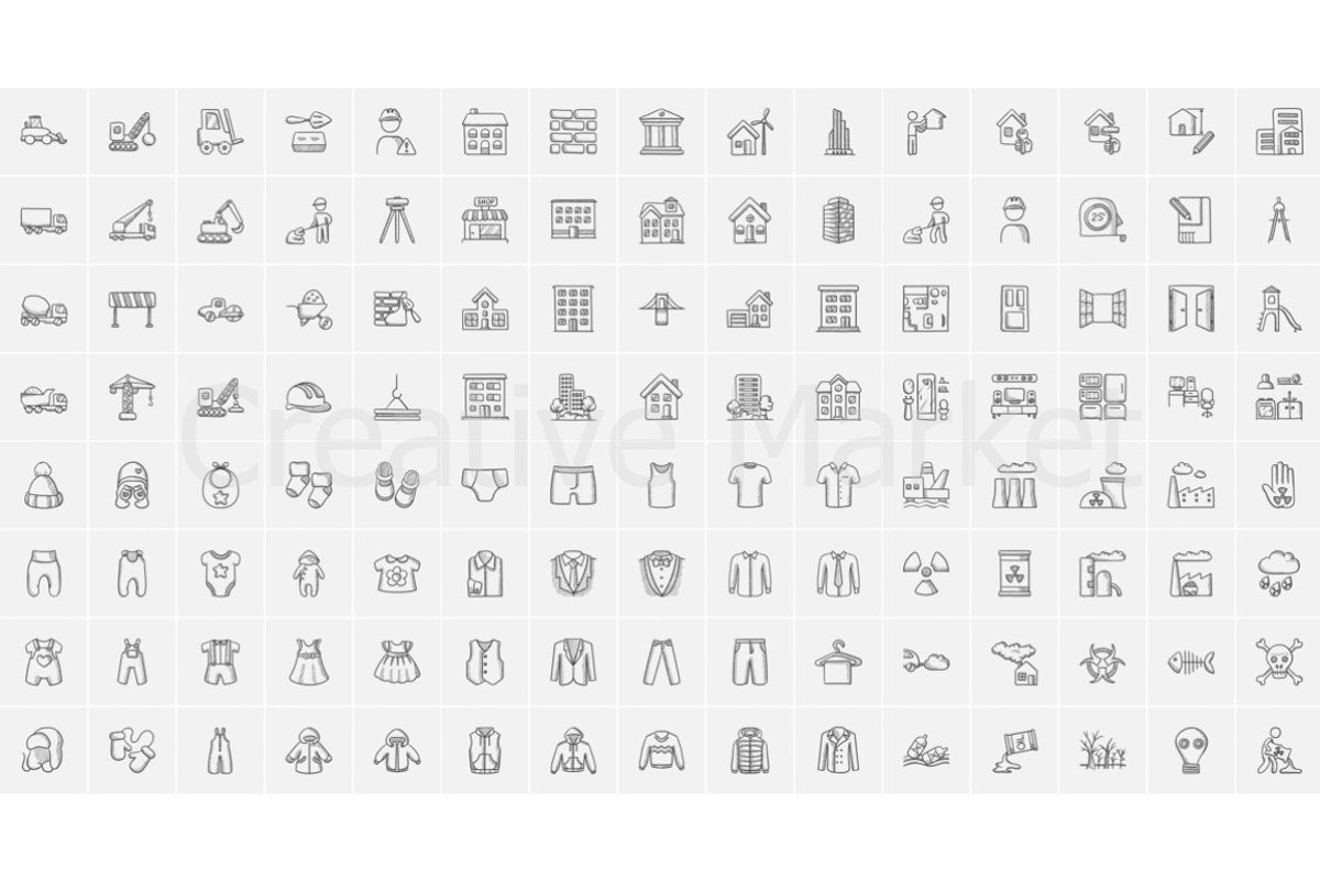 2200 vector sketch icons mega pack, an Outline Icon by Visual Generation (Photo 4 of 21)