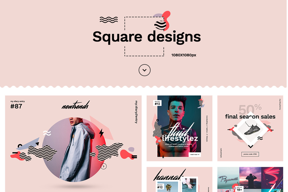 SKIN Trendy Social Media Design, a Social Media Template by NordWood (Photo 3 of 5)