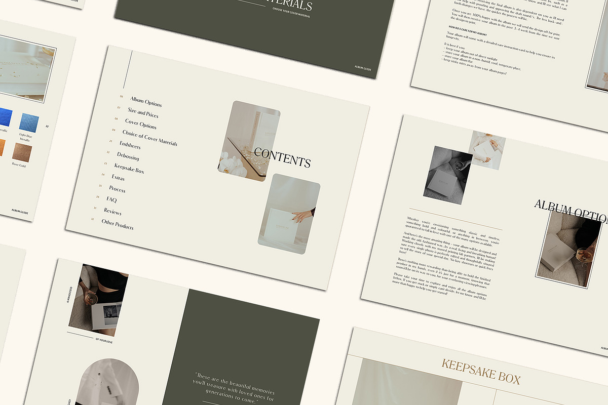 Stylish | Album Guide PDF, a Templates & Theme by Studio Leelou (Photo 8 of 10)