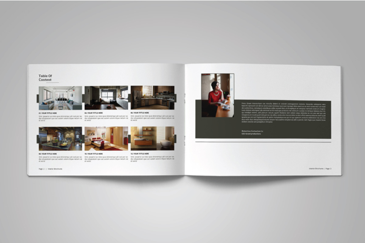 Interior Lanscape Catalog/Brochure, a Brochure Template by Alhaytar (Photo 2 of 10)
