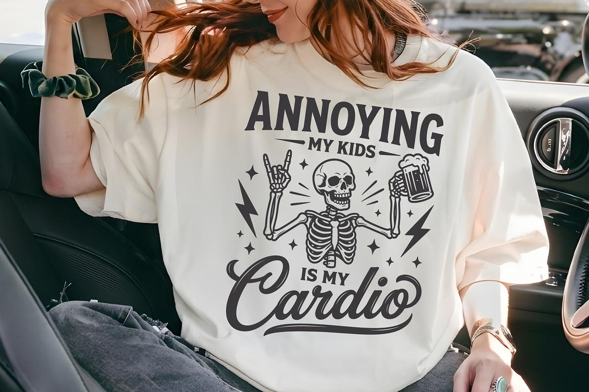 Annoying My Kids Is My Cardio SVG, a Seasonal Illustration by Rose Art (Photo 6 of 8)