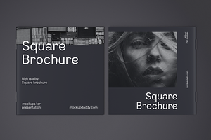 Square Brochure Mockup