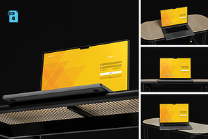 Laptop Mockup for Macbook Pro, a Wearable Device Mockup by AnasStudio