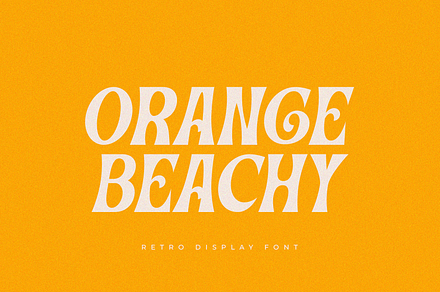 Orange Beachy - Retro Fonts, a Serif Font by Pen Culture