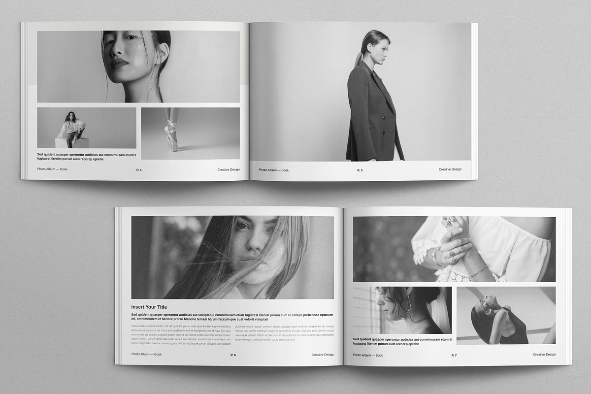 Digital Photo Album Book Landscape, a Brochure Template by E-Type (Photo 3 of 10)