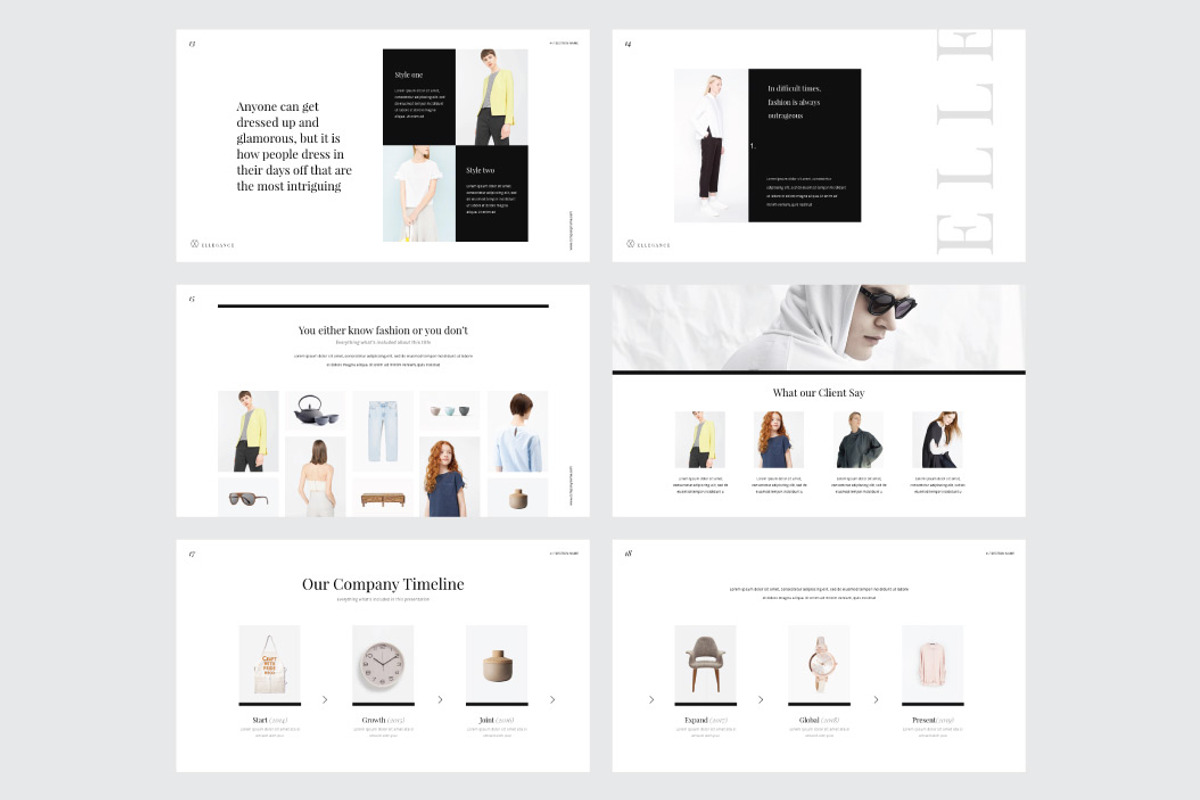ELLEGANCE - Keynote Template, a Presentation Template by Shafura