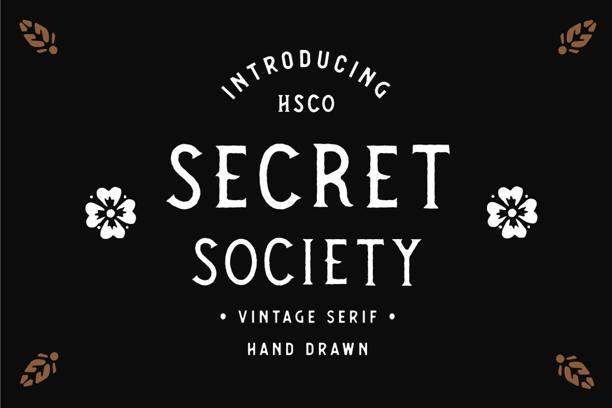 Secret Society - A Vintage Serif
