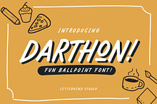 Darthon! - Fun Ballpoint Typeface