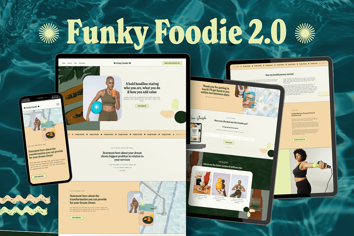 Squarespace 7.1 template for coaches, a Squarespace Template by Kurly Creative (Photo 1 of 10)