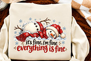 Funny Snowman Christmas PNG, a Seasonal Illustration by Craft Nest (Thumbnail 6 of 6)