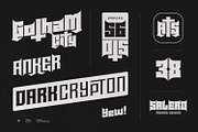 Baldish - Modern Display Gothic, a Blackletter Font by creativemedialab (Thumbnail 9 of 14)
