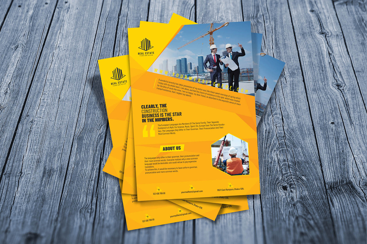 Construction Flyer Template, a Flyer Template by MRI STUDIO (Photo 5 of 5)