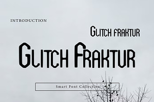 Glitch Fraktur, a Blackletter Font by Wow Magic