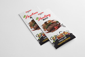 Restaurant Menu Trifold Brochure, a Brochure Template by GreenPixi