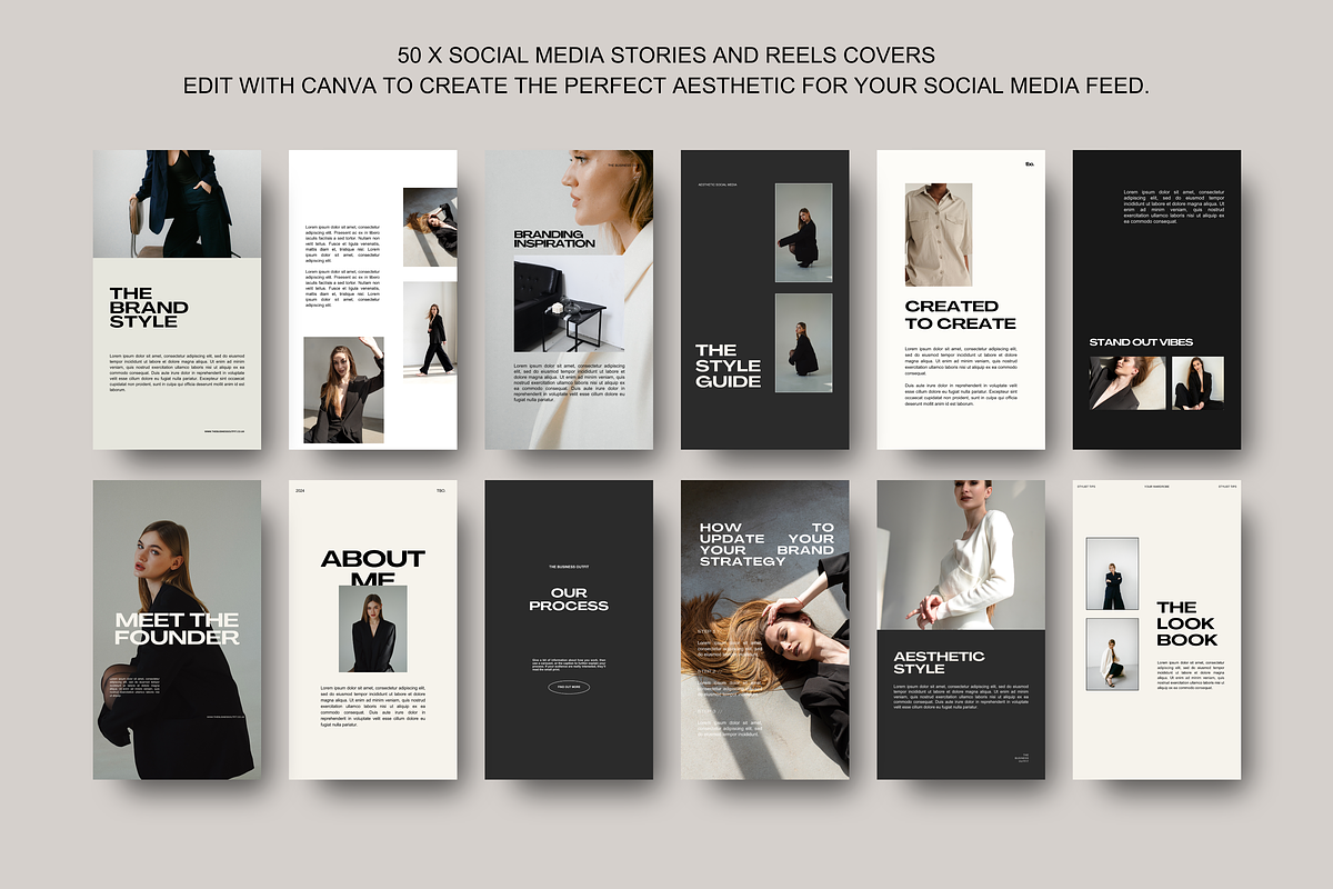 CANVA: Bold Vol2 Instagram Stories, a Social Media Template by thebusinessoutfit (Photo 2 of 9)