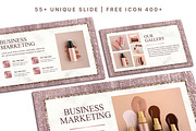 Beauty Rose Gold Powerpoint Template, a Presentation Template by SKY CREATION (Thumbnail 2 of 6)