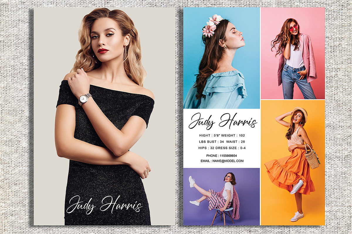 Modeling Comp Card V26, an Invitation Template by Madhabi Studio (Photo 1 of 4)