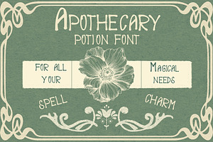 APOTHECARY POTION font