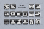 Israel landmark icons (16x), an Icon by Artefy's Graphic Bar (Thumbnail 1 of 2)