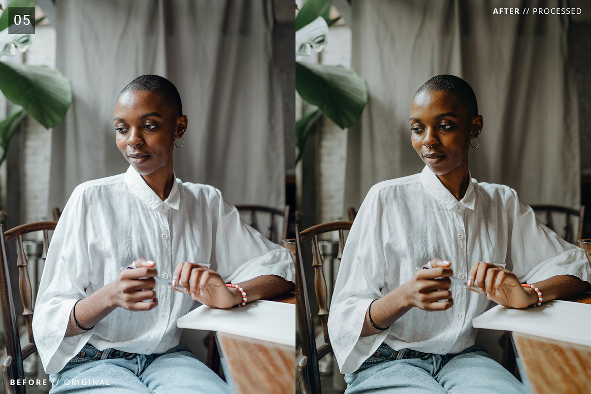 6 Pro Moody Style Lightroom Presets, an Action Add-On by Edito (Photo 6 of 7)