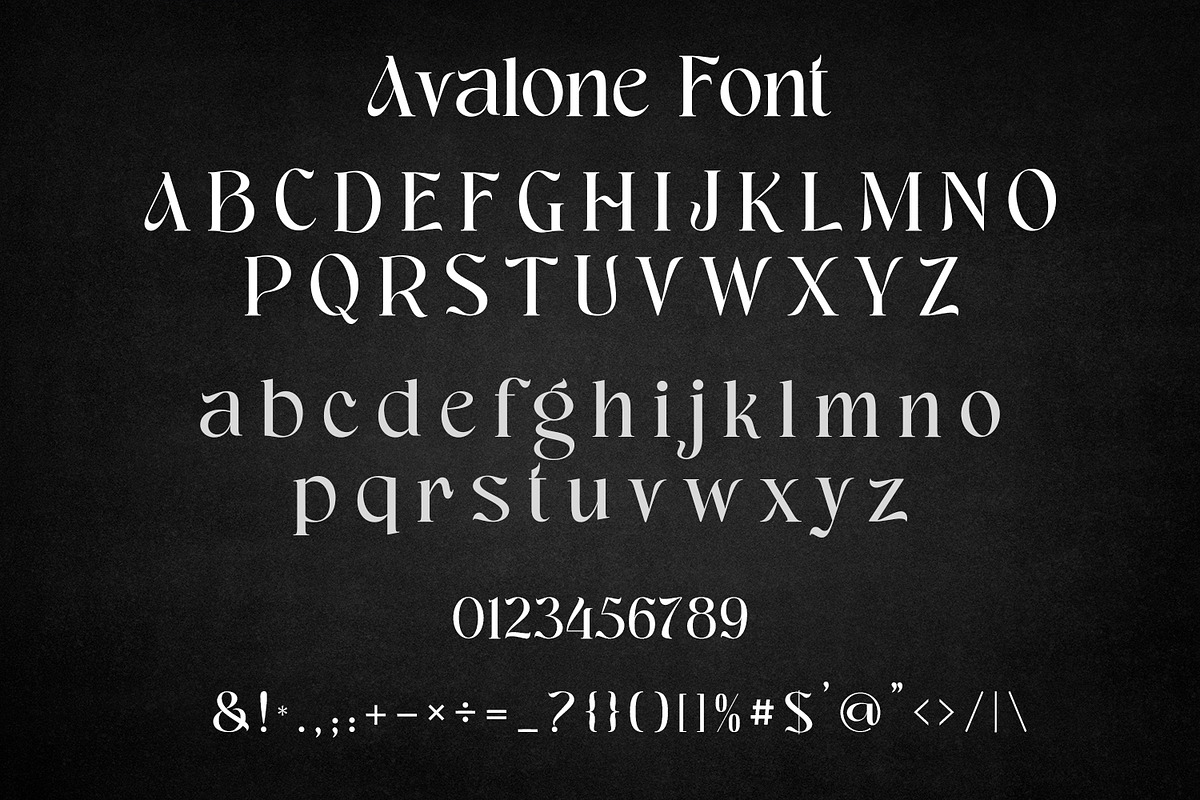 Avalone - Luxury Fantasy Typeface, a Serif Font by OWPictures (Photo 9 of 10)