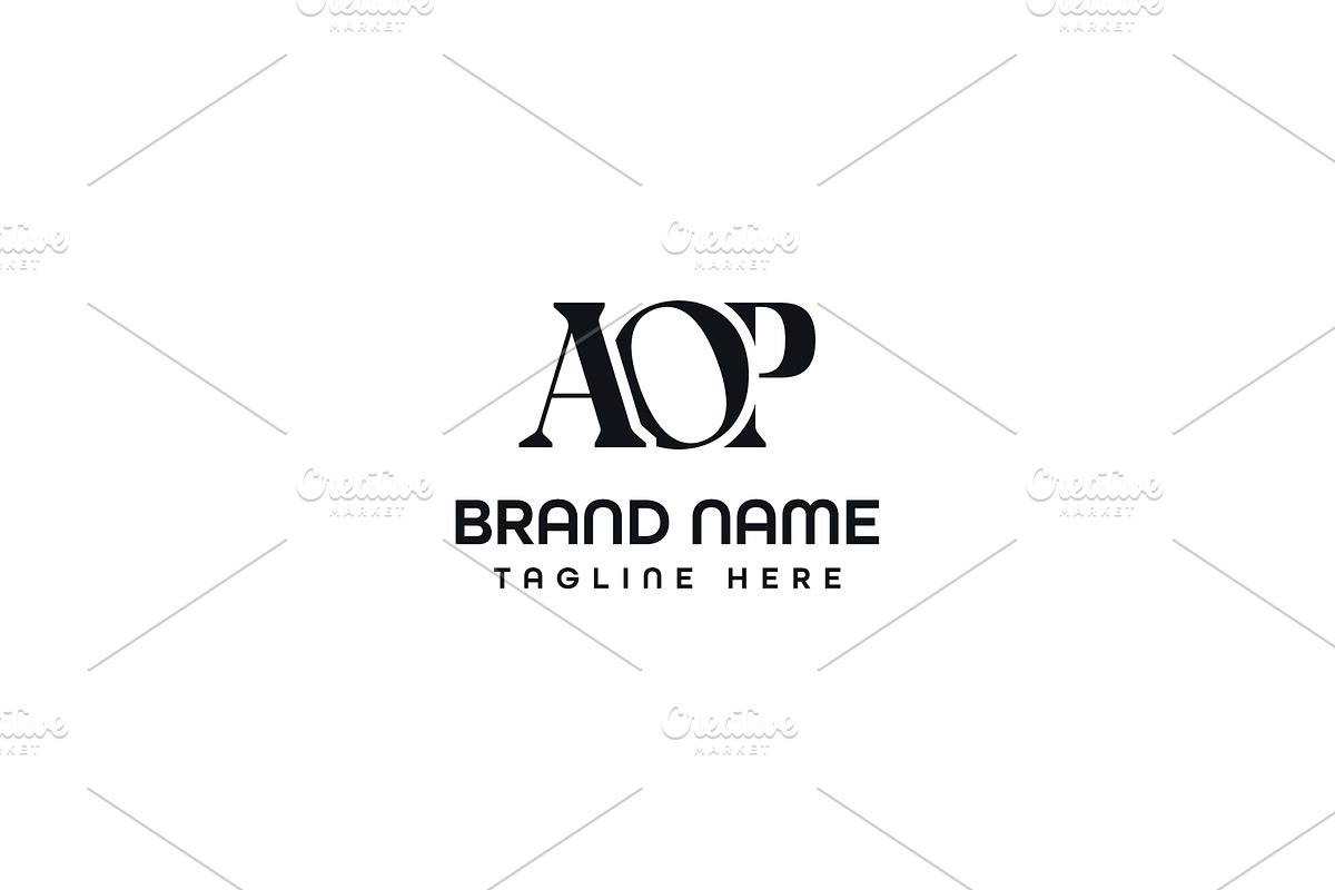 Letter AOP Logo Design Vector, a Branding & Logo Template by Abir Hossain Waffi (Photo 3 of 4)