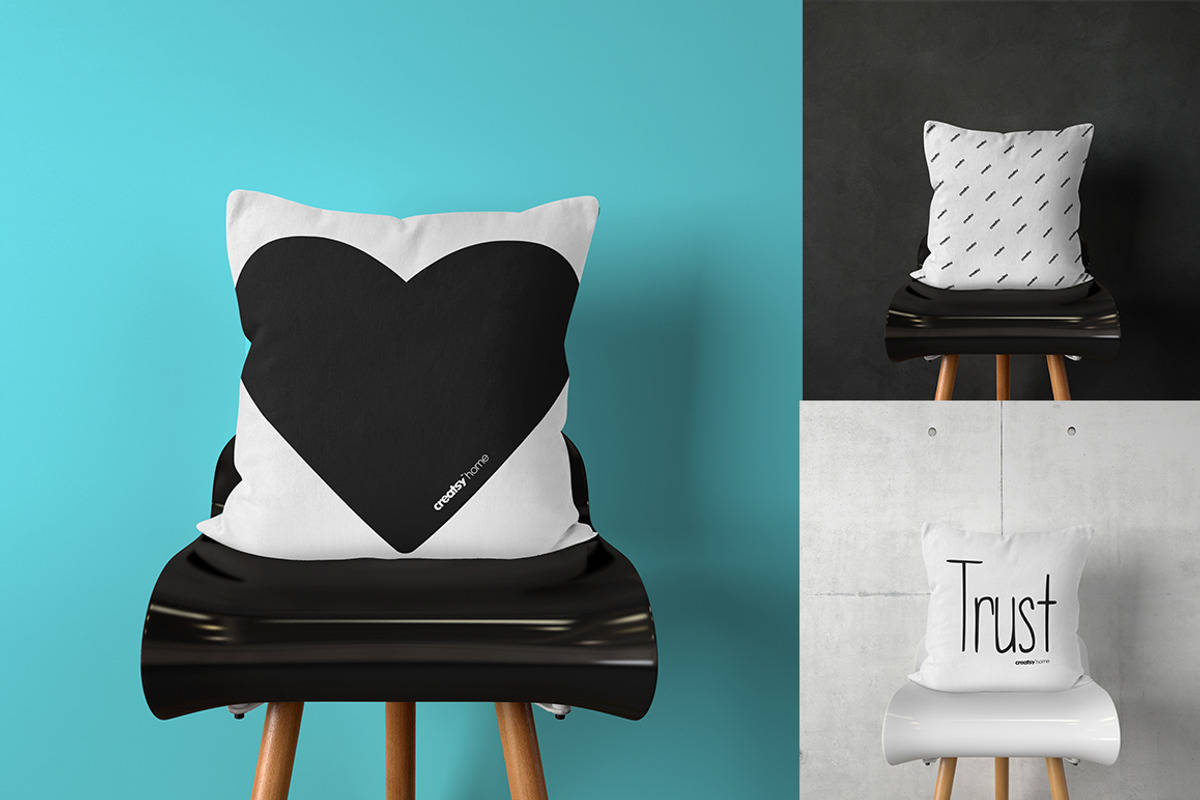 Throw Pillow Mockup Set, a Household Mockup by creatsy2 (Photo 5 of 13)