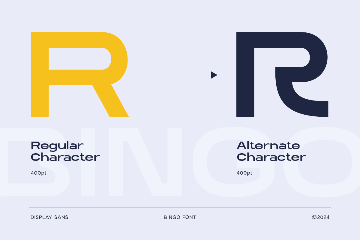 Bingo Logo Font, a Sans Serif Font by Hamz Studio (Photo 11 of 12)