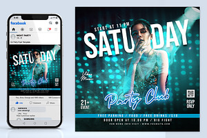 Dj Party Flyer Template, a Flyer Template by AbcStudio