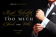 Prestissimo Classy (20% 0FF), a Script Font by Burntilldead (Thumbnail 20 of 23)