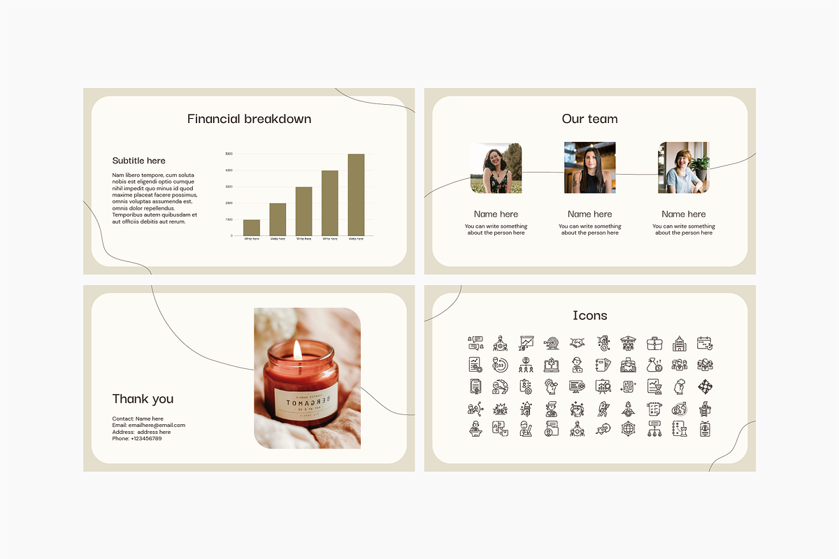 Pitch deck presentation template, a Presentation Template by Hamocreate (Photo 8 of 9)
