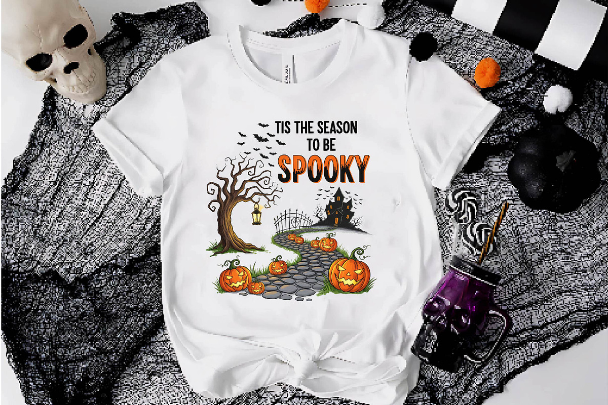 Vintage Halloween Sublimation Bundle, an Illustration by Dream Creation (Photo 3 of 5)