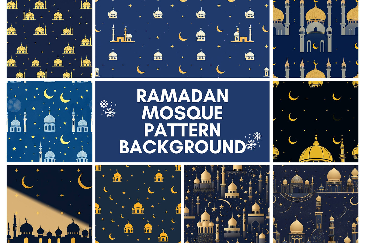 45 Ramadan Mosque Pattern Background, a Background Graphic by adenpinkstore (Photo 1 of 8)