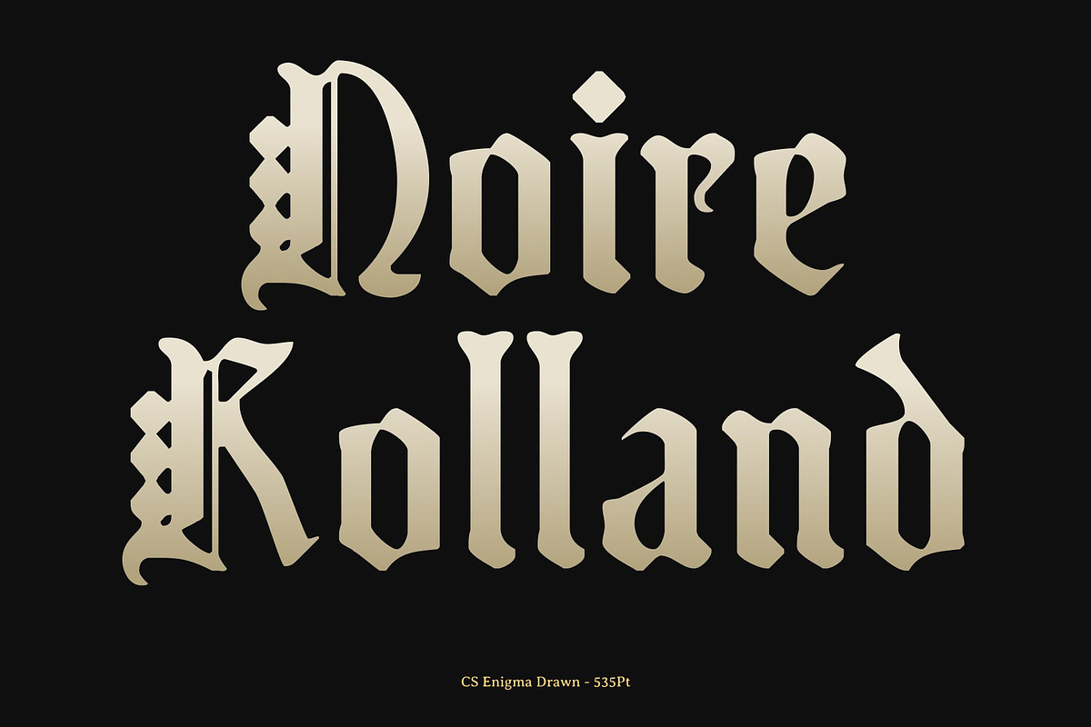CS Enigma Drawn, a Blackletter Font by Craft Supply Co. (Photo 2 of 8)