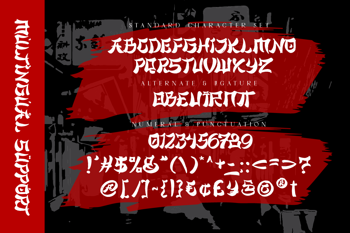 Majisora Tenshei Bold Japanese Font, a Handwritten Font by Ronny Studio (Photo 9 of 9)