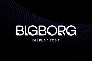 Bigboarg Robotic Display Font