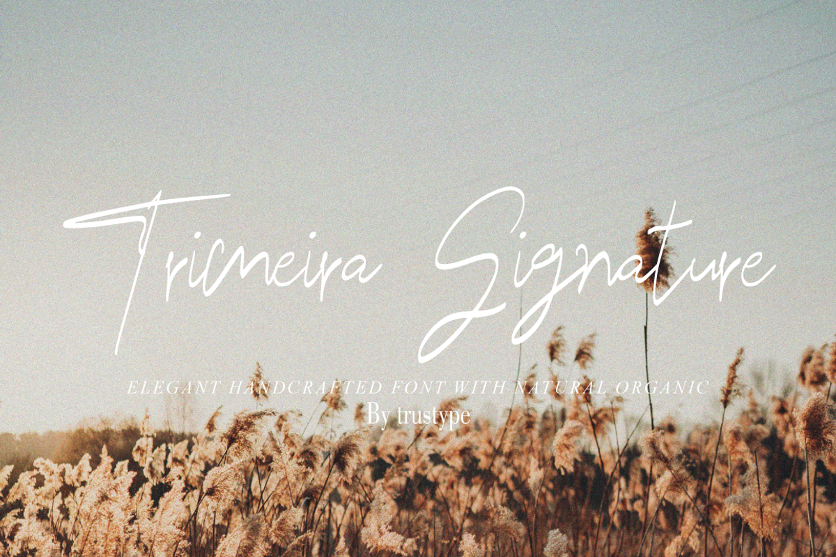 Trimeira Signature, a Handwritten Font by Eltypesstudio (Photo 1 of 10)