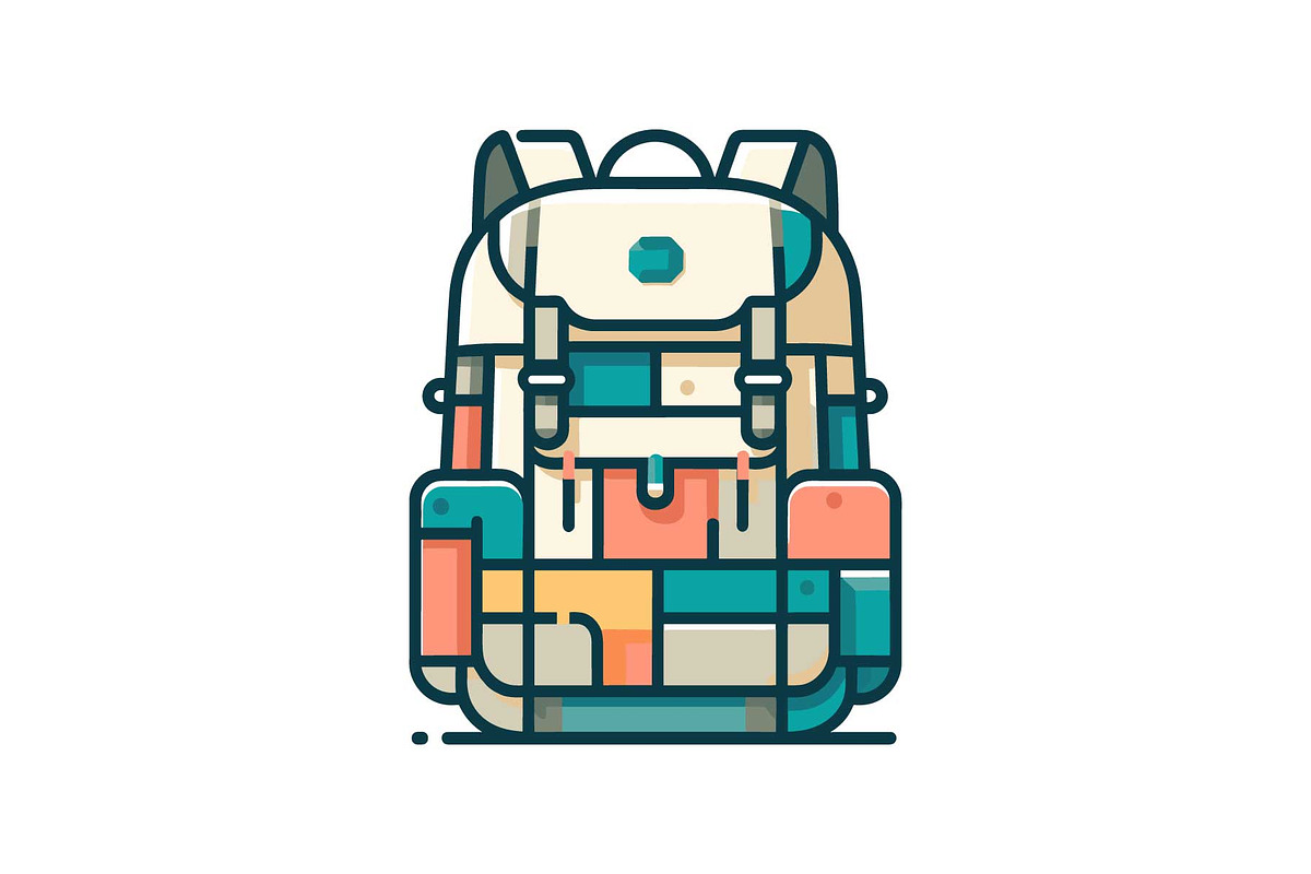 Adventure Hiking Bag Icons, an Object Graphic by yasushie (Photo 2 of 16)