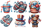 Cute 4th of July Crochet PNG, an Illustration by SinaCreation (Thumbnail 3 of 5)