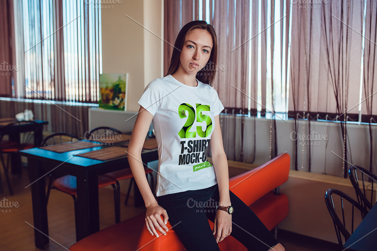 25 T-Shirts Mock-Up (Part 3), a Shirt Mockup by Freeman Studio (Photo 13 of 32)